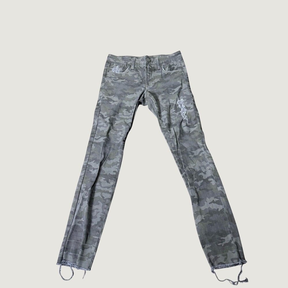 STS Blue Women's Black Gray Camo Skinny Jeans